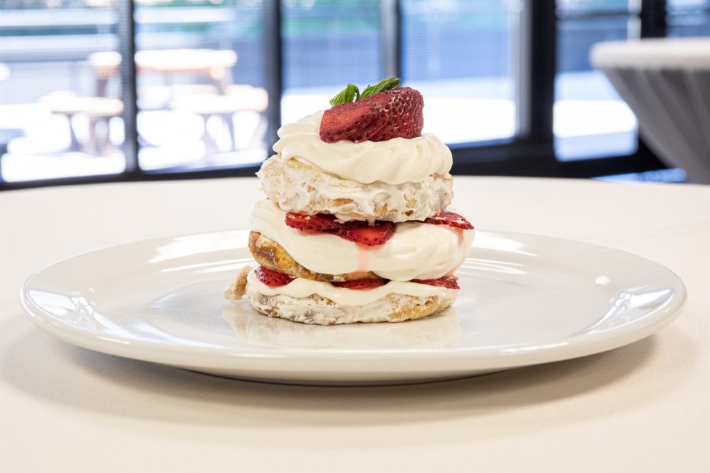 Catering Food at One Rotary Place. Photo of a specialty dessert for events.